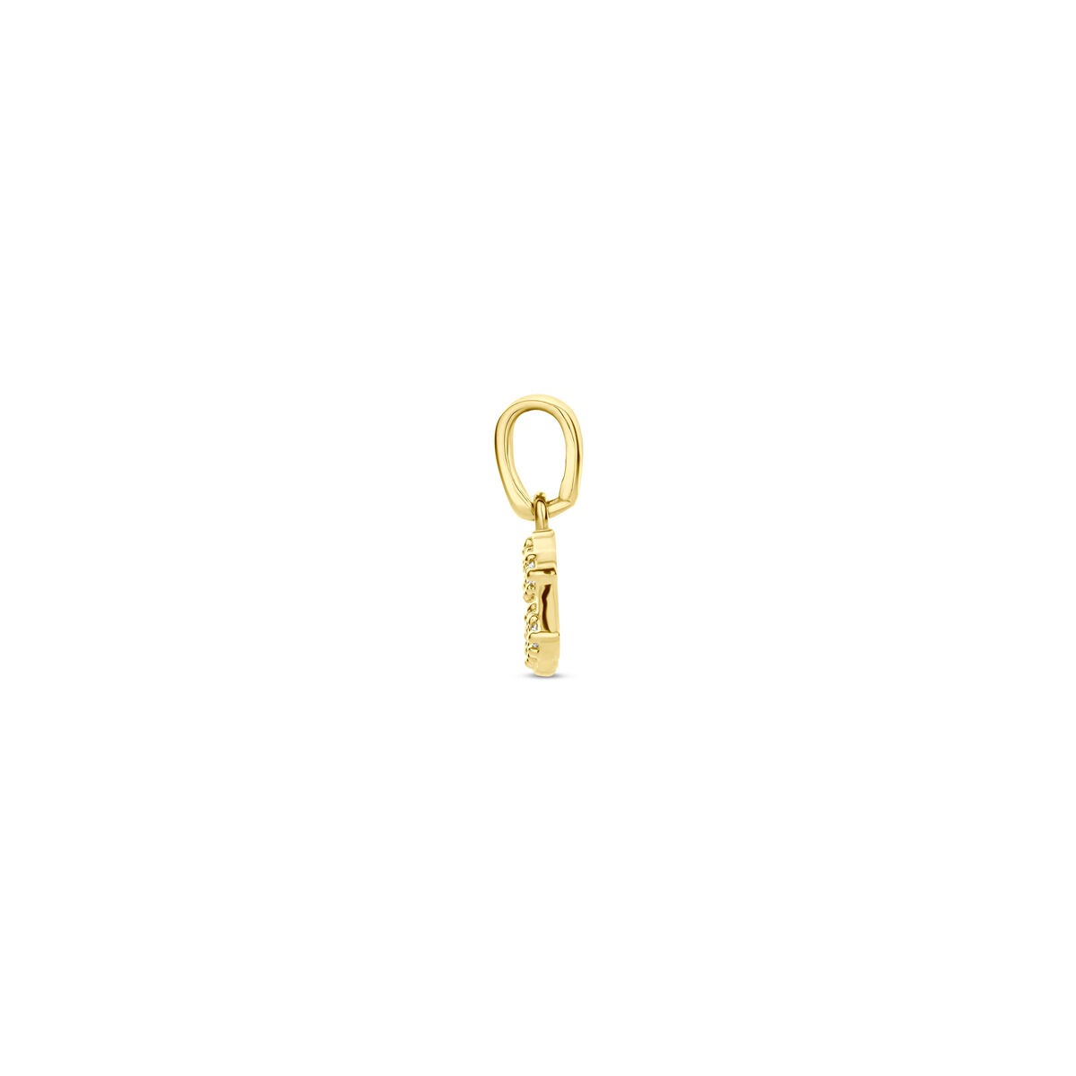 pendentif en or jaune avec diamant du signe astrologique