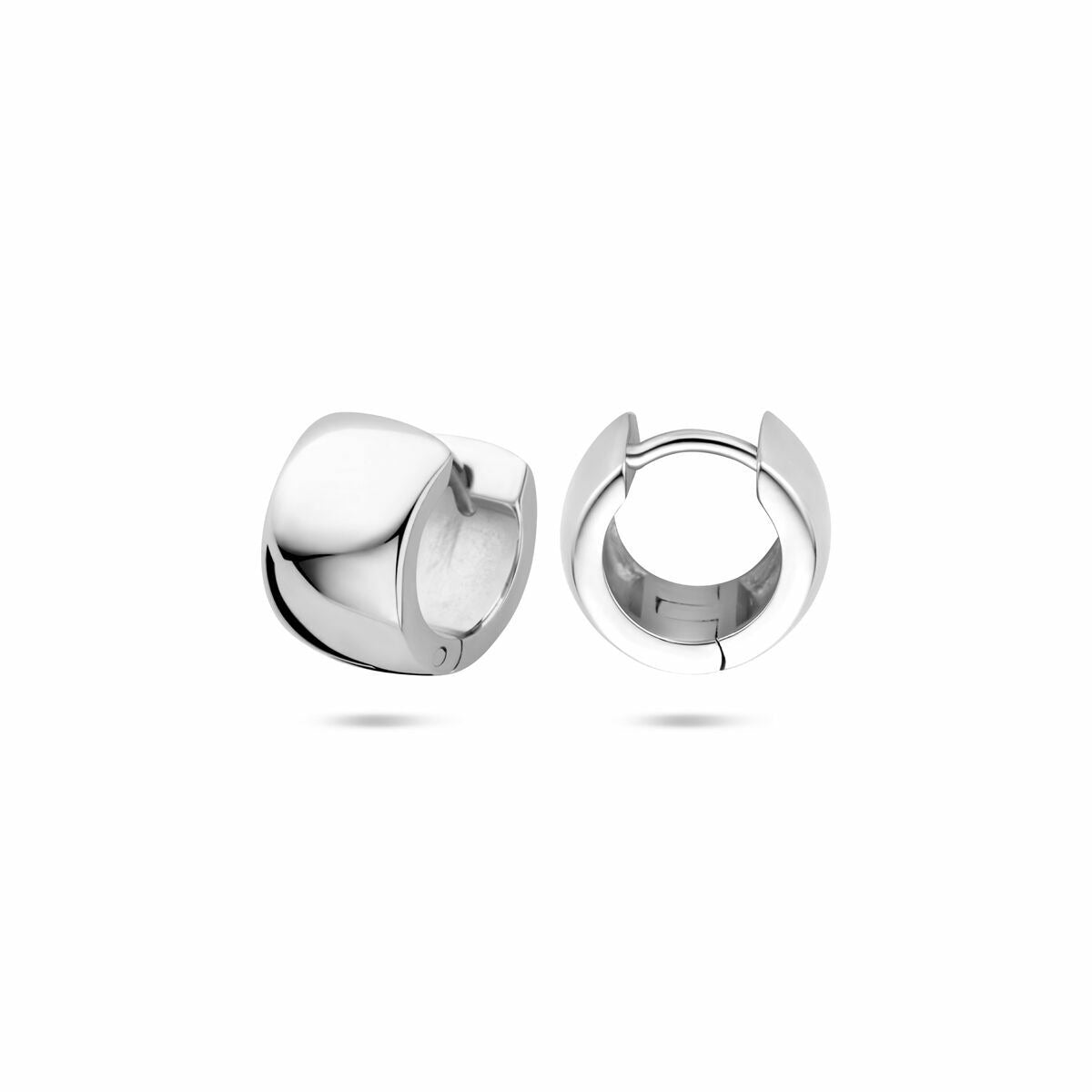 Créoles en argent rhodié – 10,5 mm