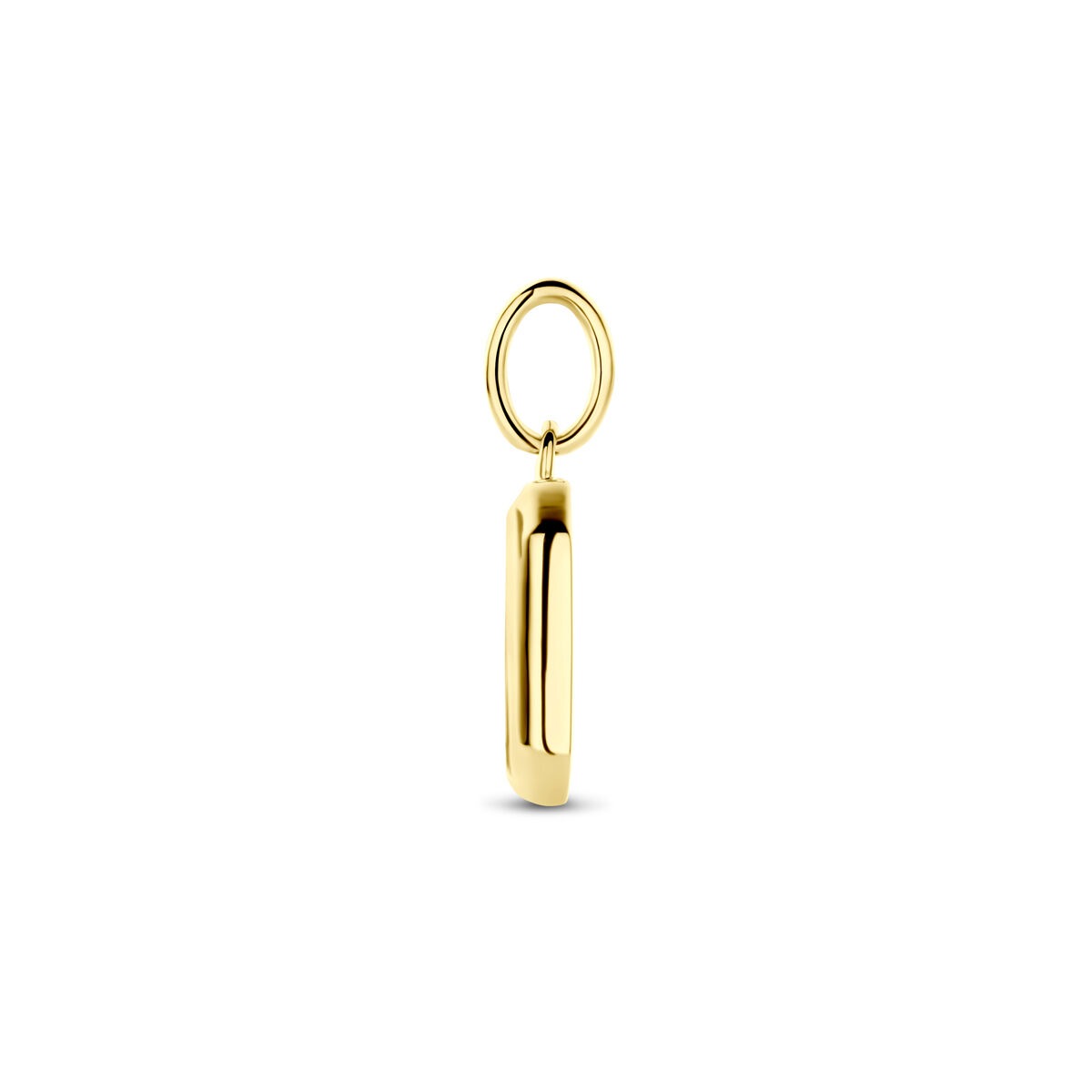 Pendentif plaqué or en argent avec onyx – 20 mm