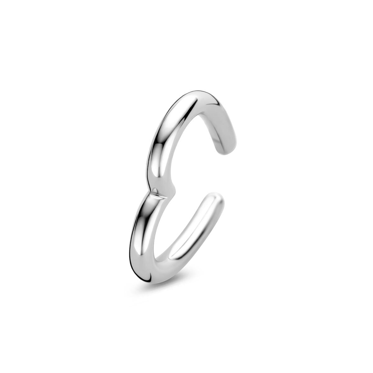 Boucle d'oreille ear cuff cœur – rhodié argent 925