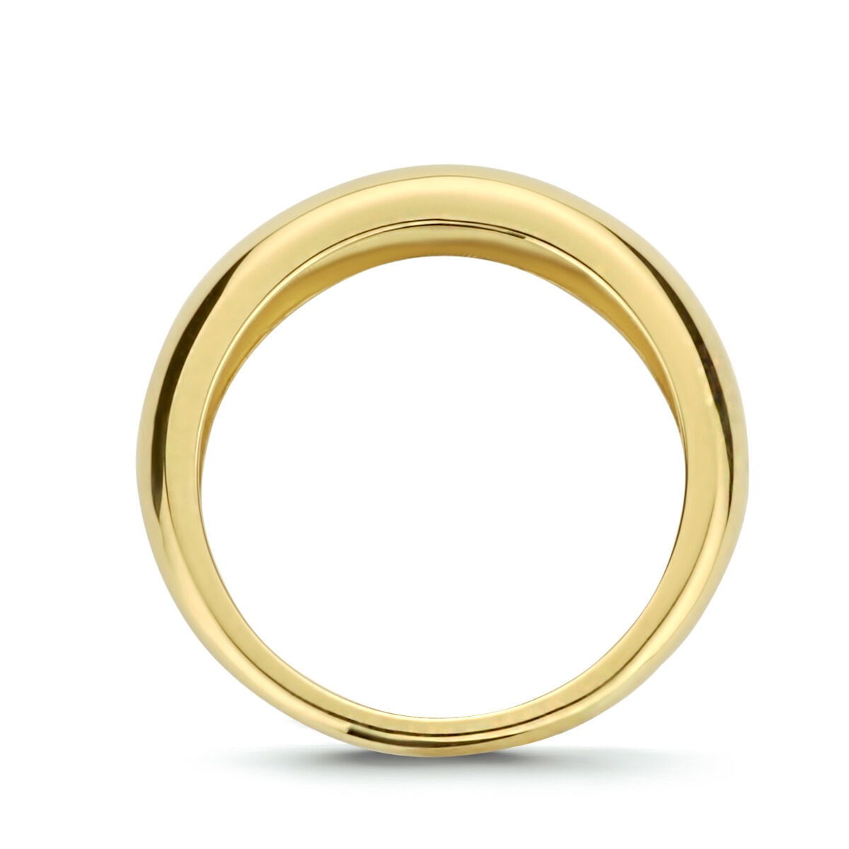 bague pour femme en or jaune 9k – classique et puissant