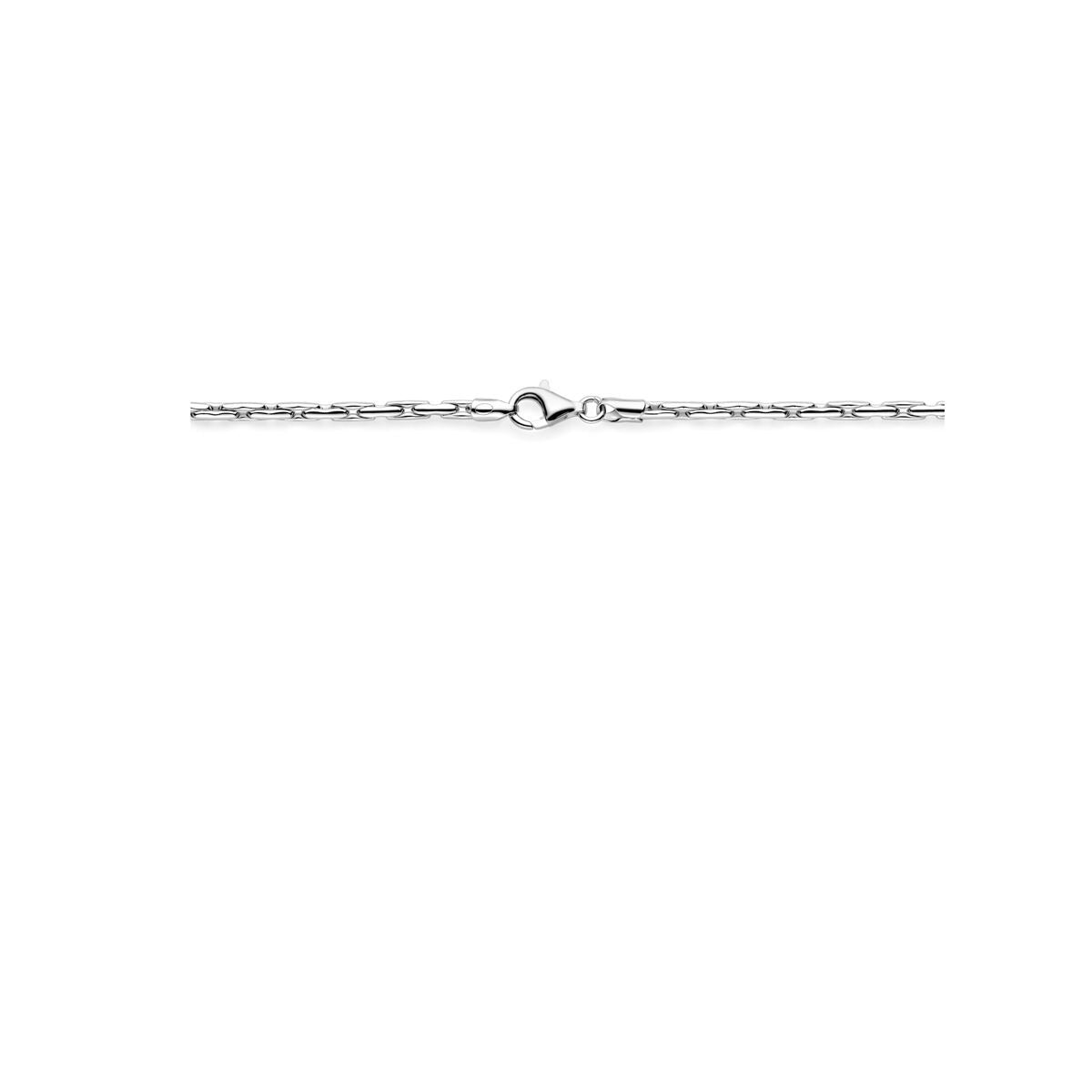 Bracelet en argent cardano avec finition brillante – rhodié