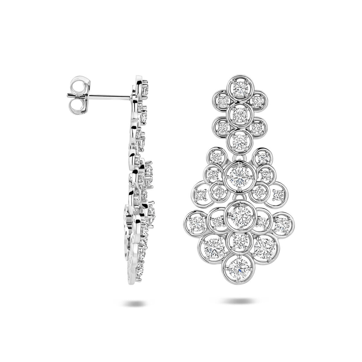 Boucles d'oreilles en argent 925 avec zircone