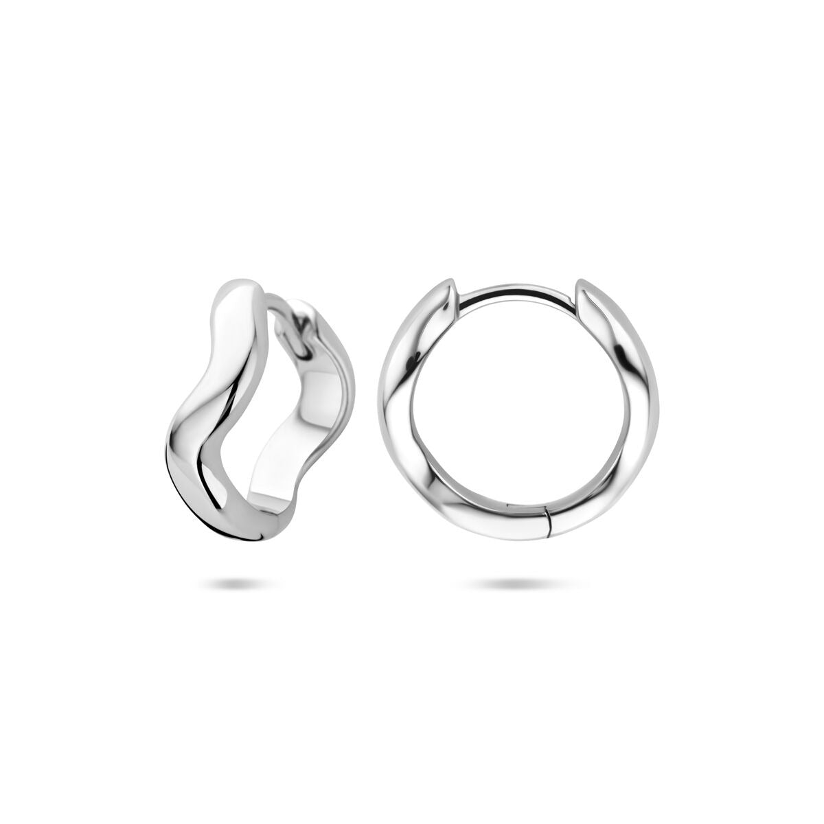 Créoles en argent rhodié – 15 mm