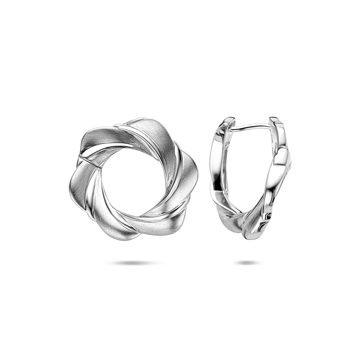 Créoles en argent – rhodié argent 925