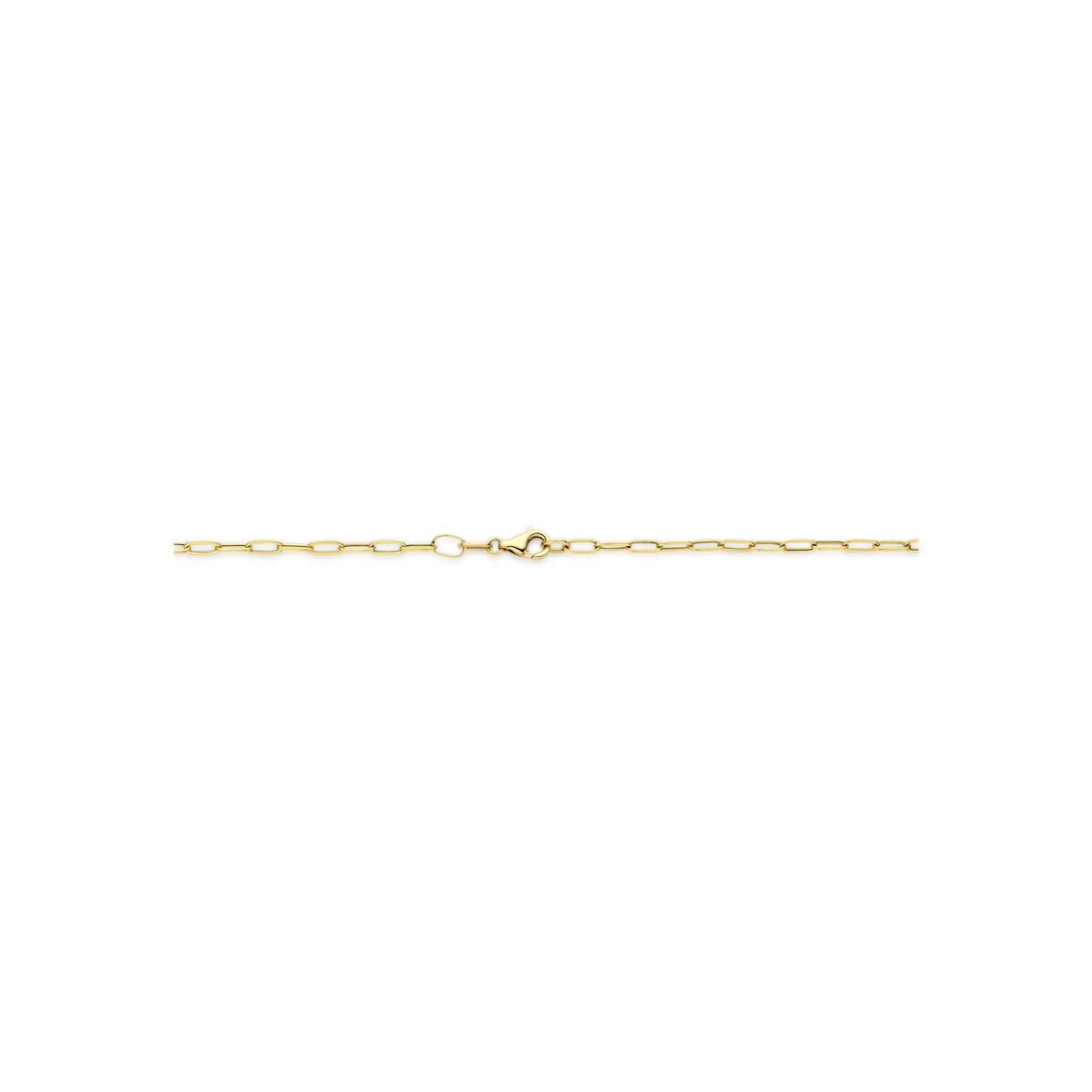 collier en or jaune 14k avec maille d'ancre