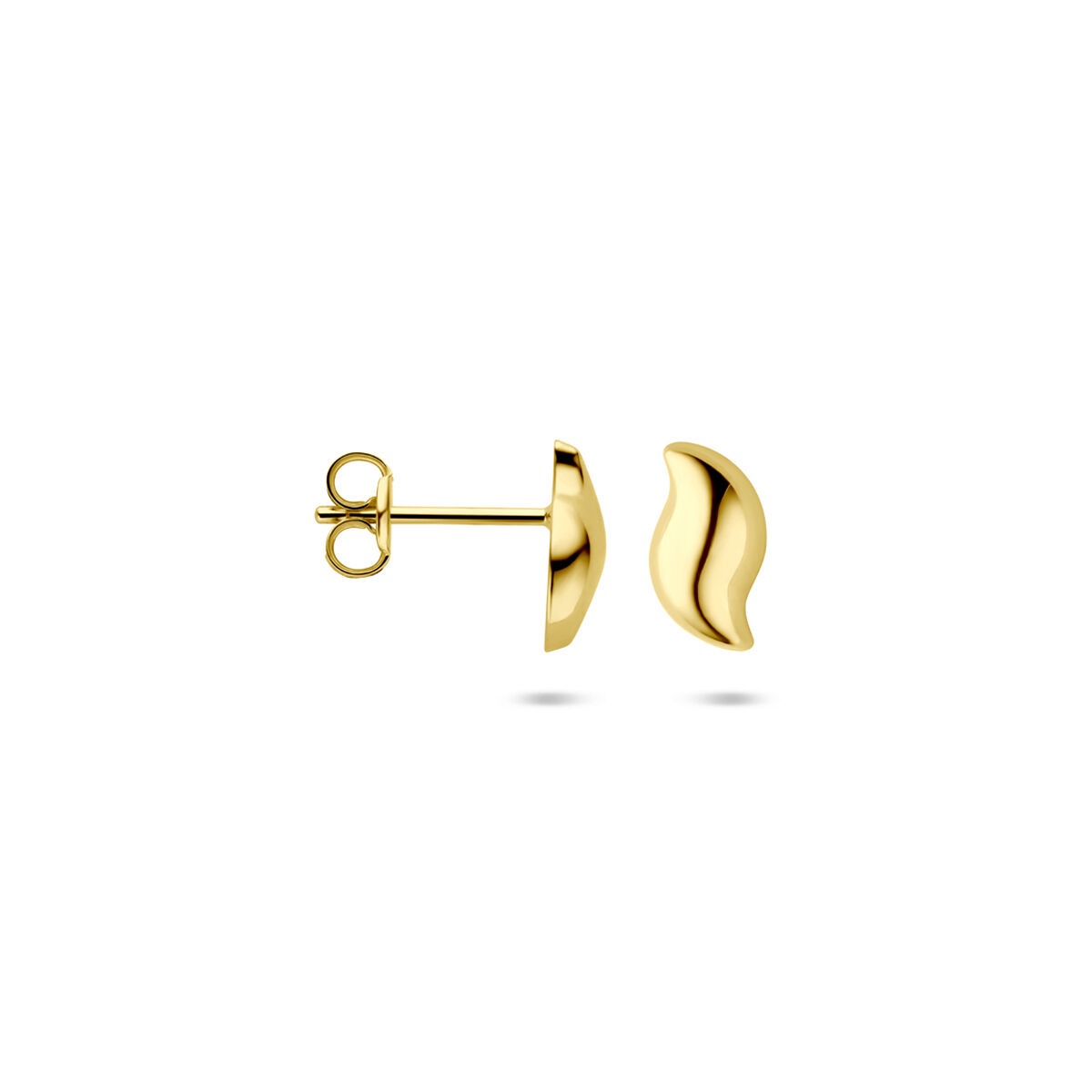 puces d'oreilles en or jaune 14k