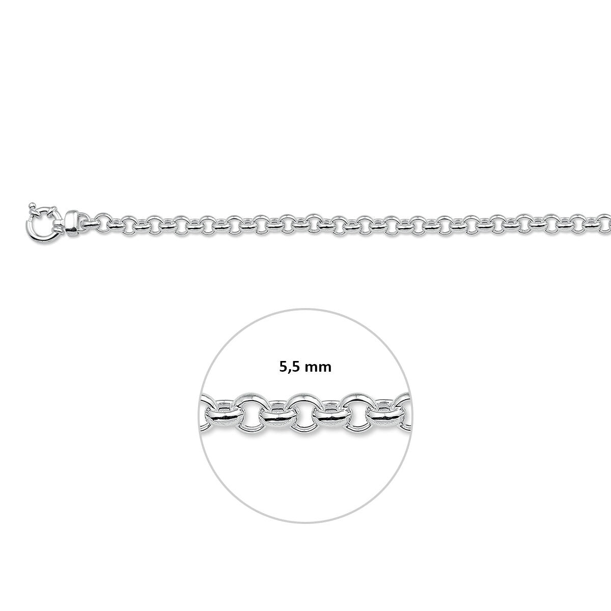 Bracelet en argent Jasseron