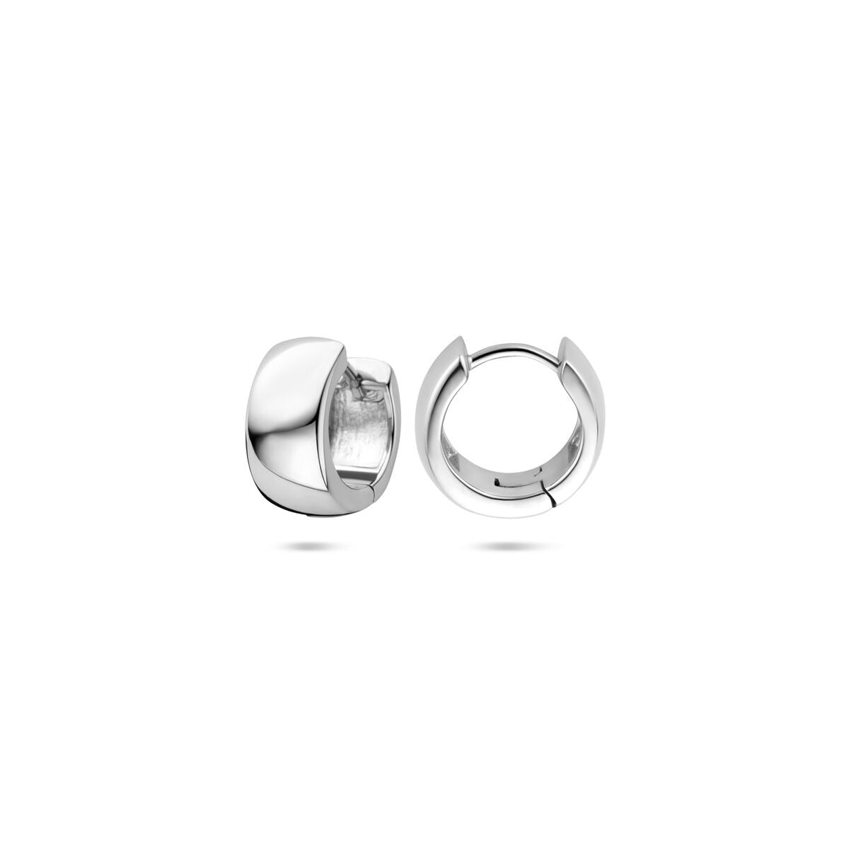 Créoles en argent – rhodié argent 925, 10,5 x 6 mm