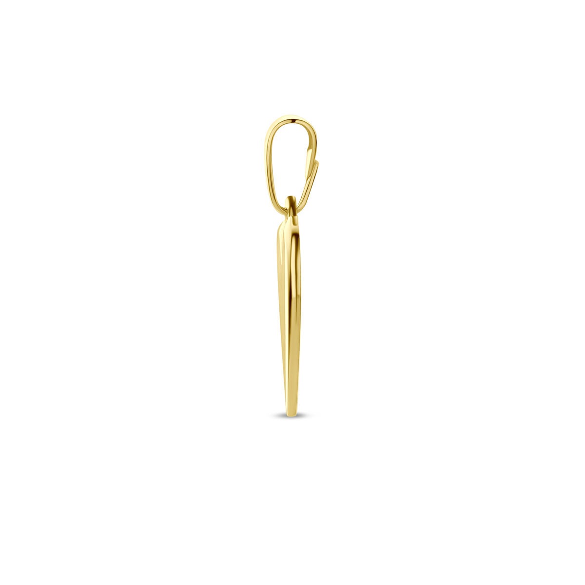 pendentif à graver en or jaune 9k avec cœur
