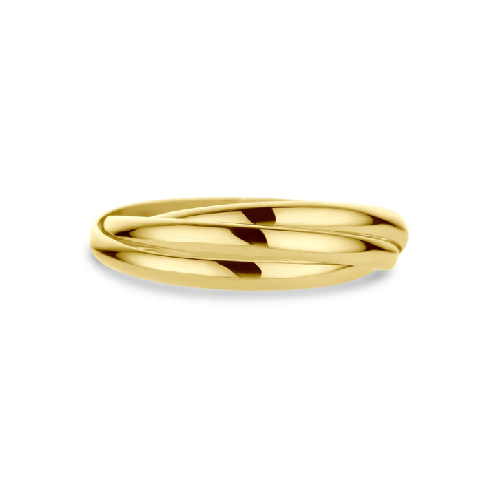 9k Geelgouden ring met drie losse ringen