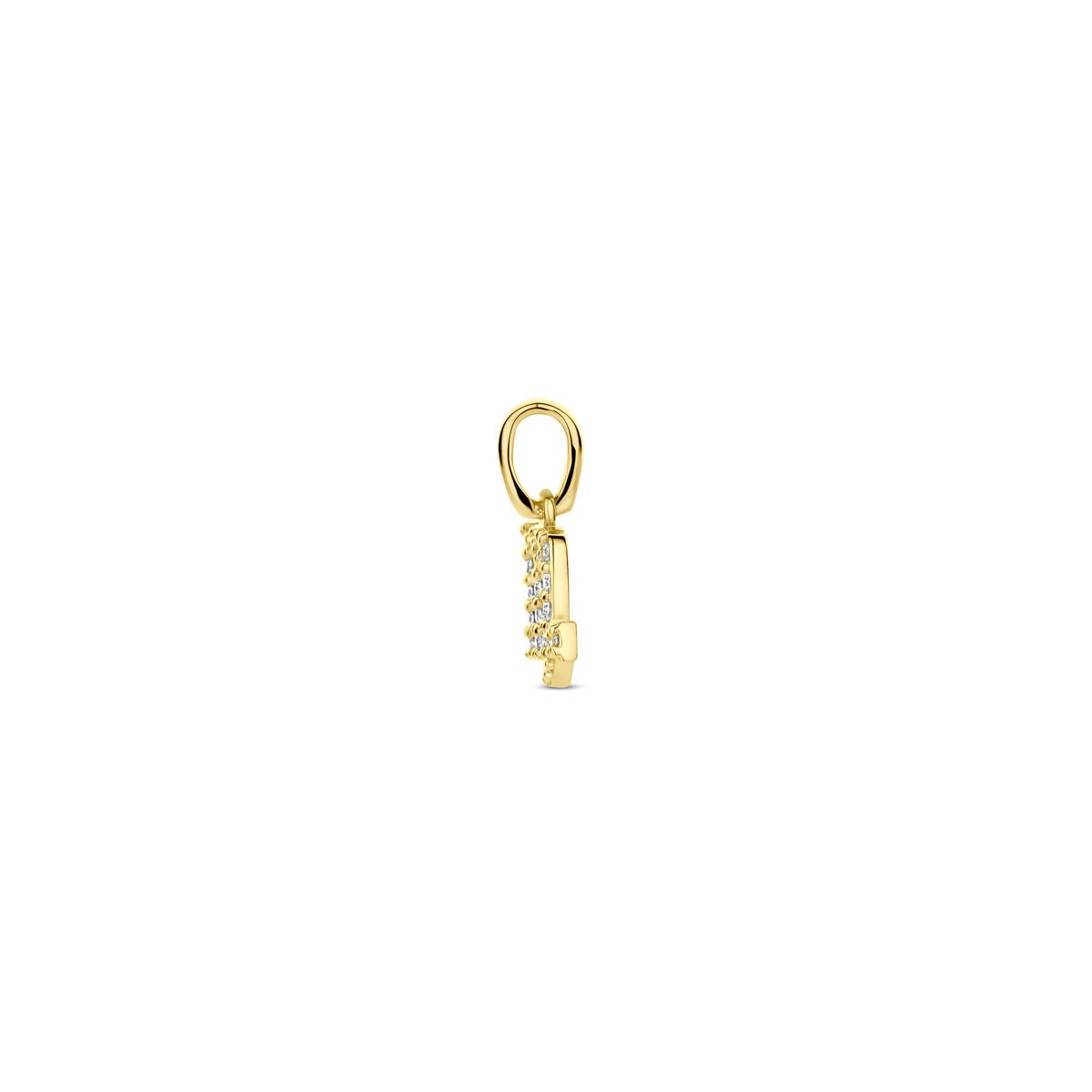 pendentif en or jaune 14k avec diamant