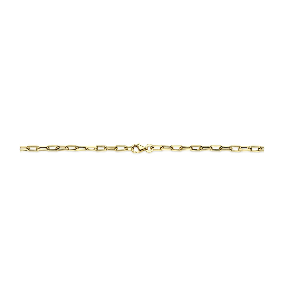 collier en or jaune ancre 9k
