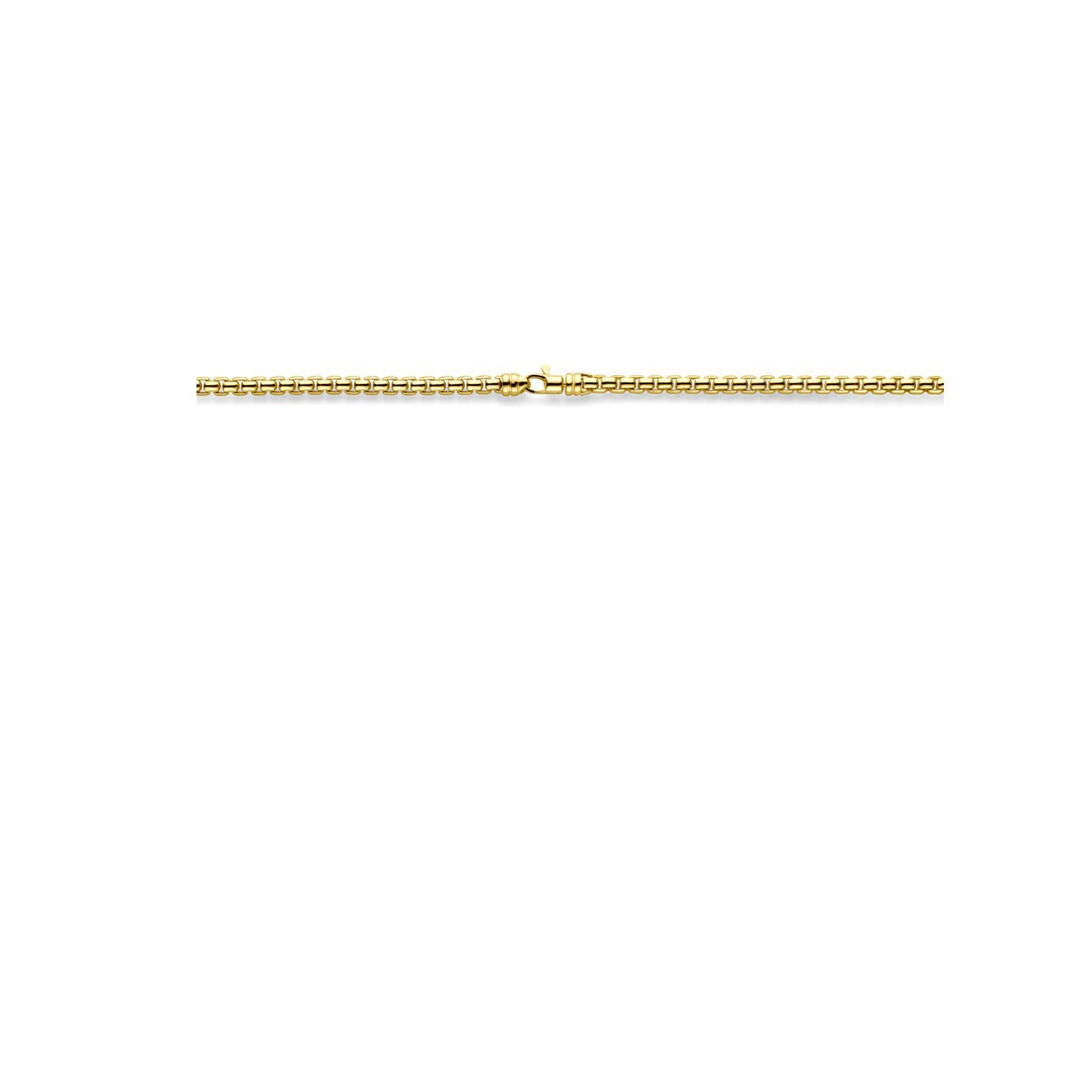 collier pour femme en argent plaqué or 14k – 45 cm