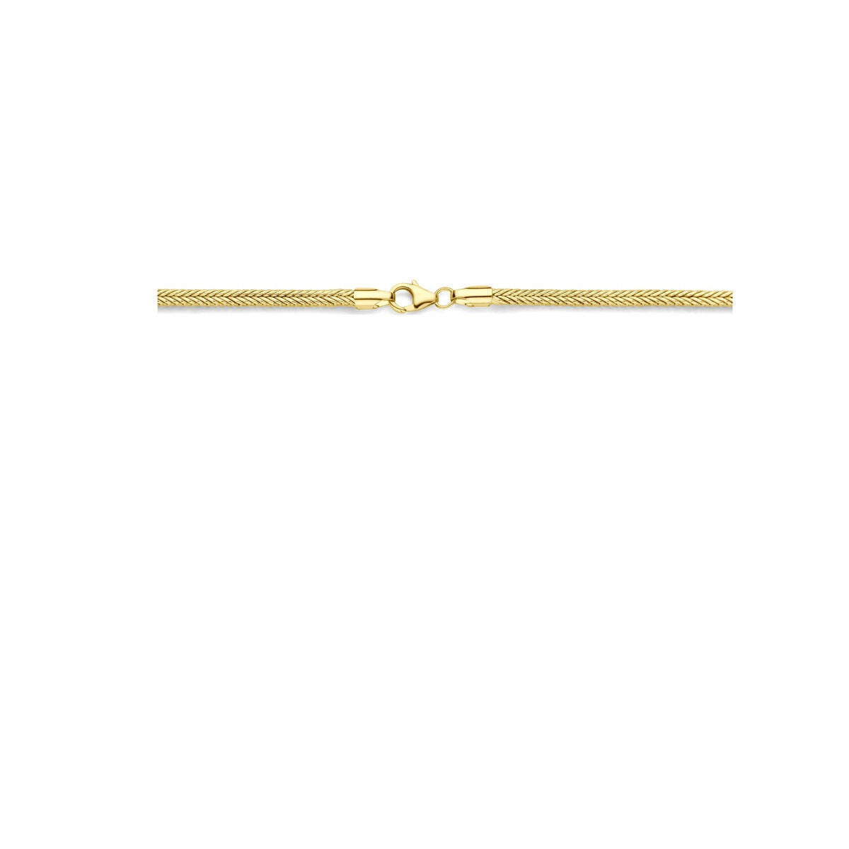 Collier pour femme en or jaune 14k avec noyau en argent
