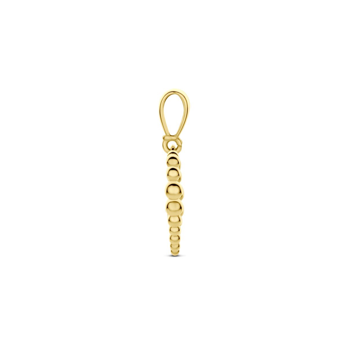 pendentif en or jaune 9k en forme de cœur