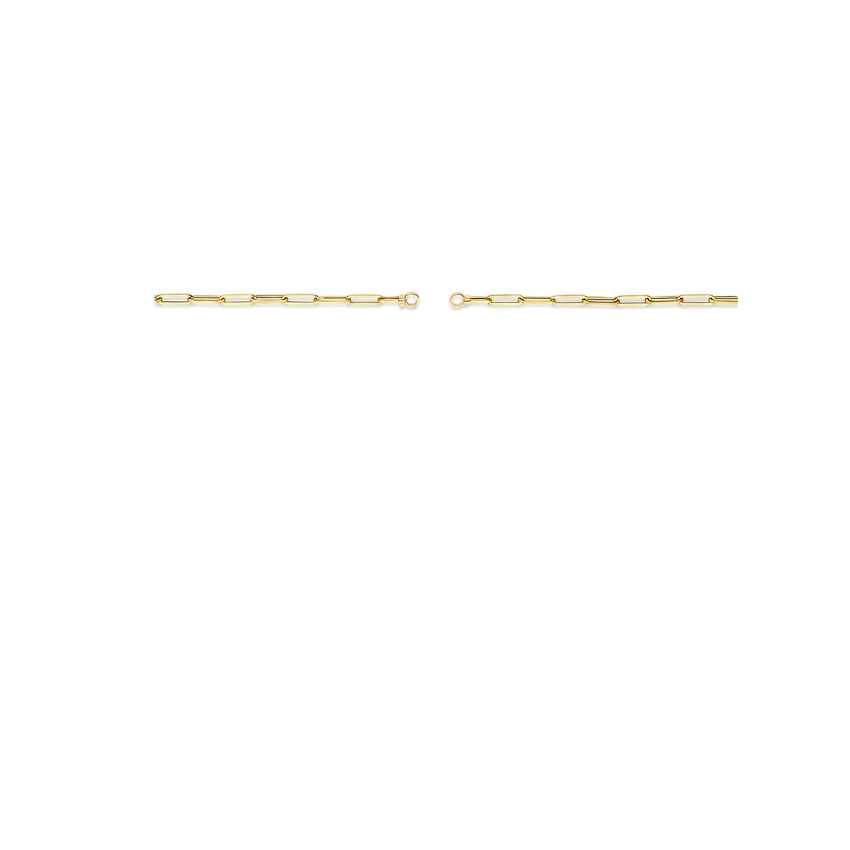 Collier en or jaune 14k sans fermoir