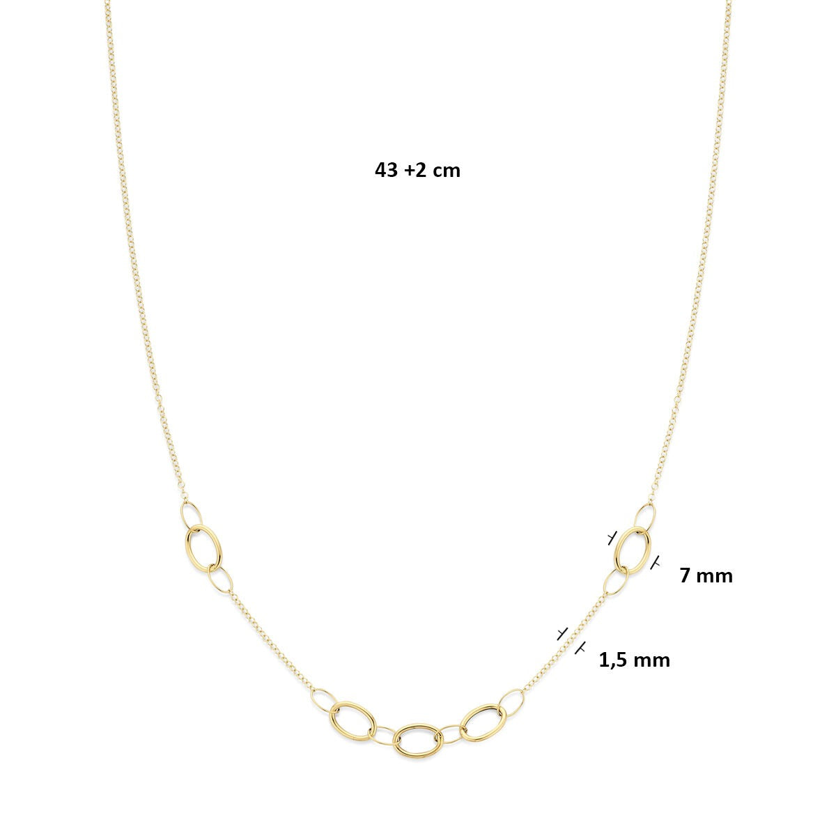 bracelet en or jaune 14k avec fermoir à ressort