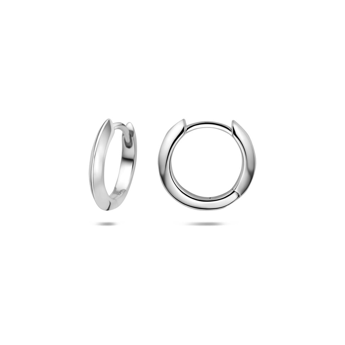 créoles 13 mm argent rhodié