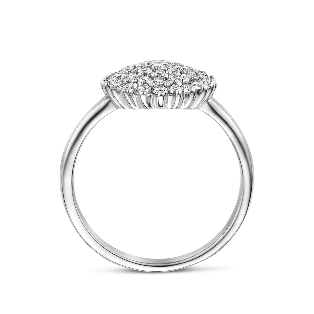 bague zircone argent rhodié