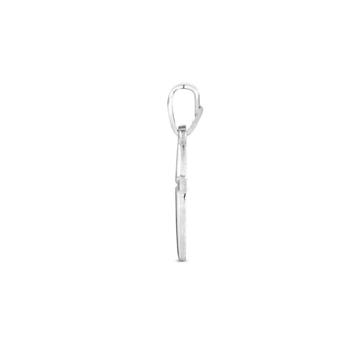 Pendentif croix en argent – rhodié argent 925