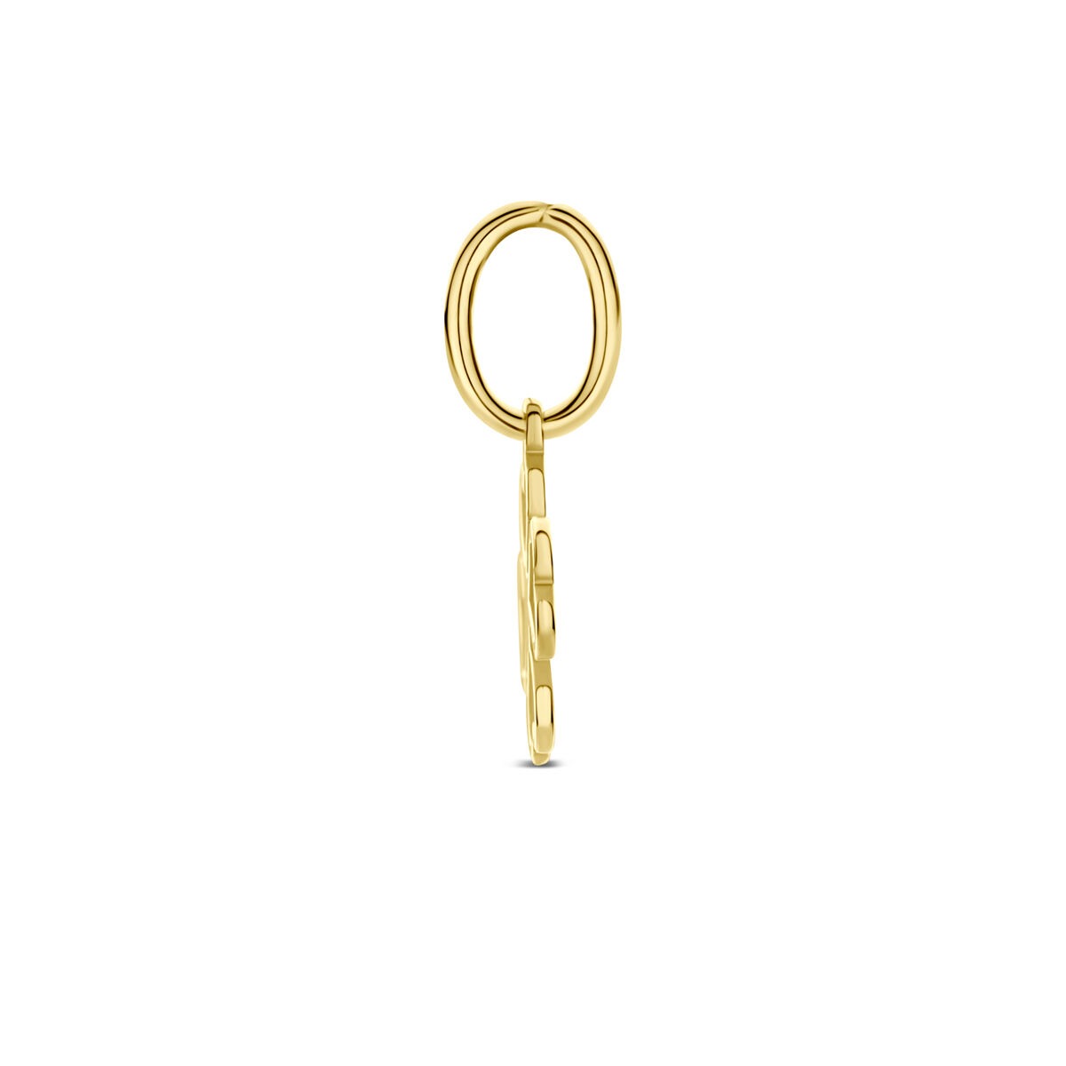 pendentif à graver en or jaune 9k trèfle