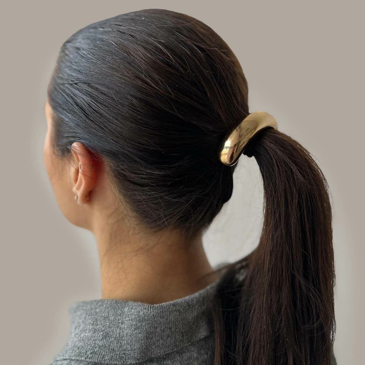 Bracelet de cheveux en acier avec plaquage ionique – 76 mm
