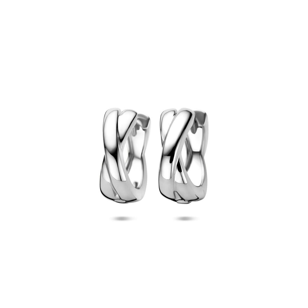 Zilveren klapoorringen dames – 15 x 5.5 mm