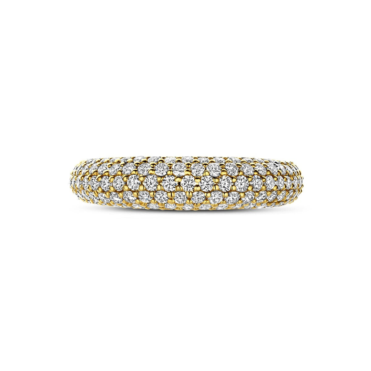 bague en or jaune 14k avec diamant