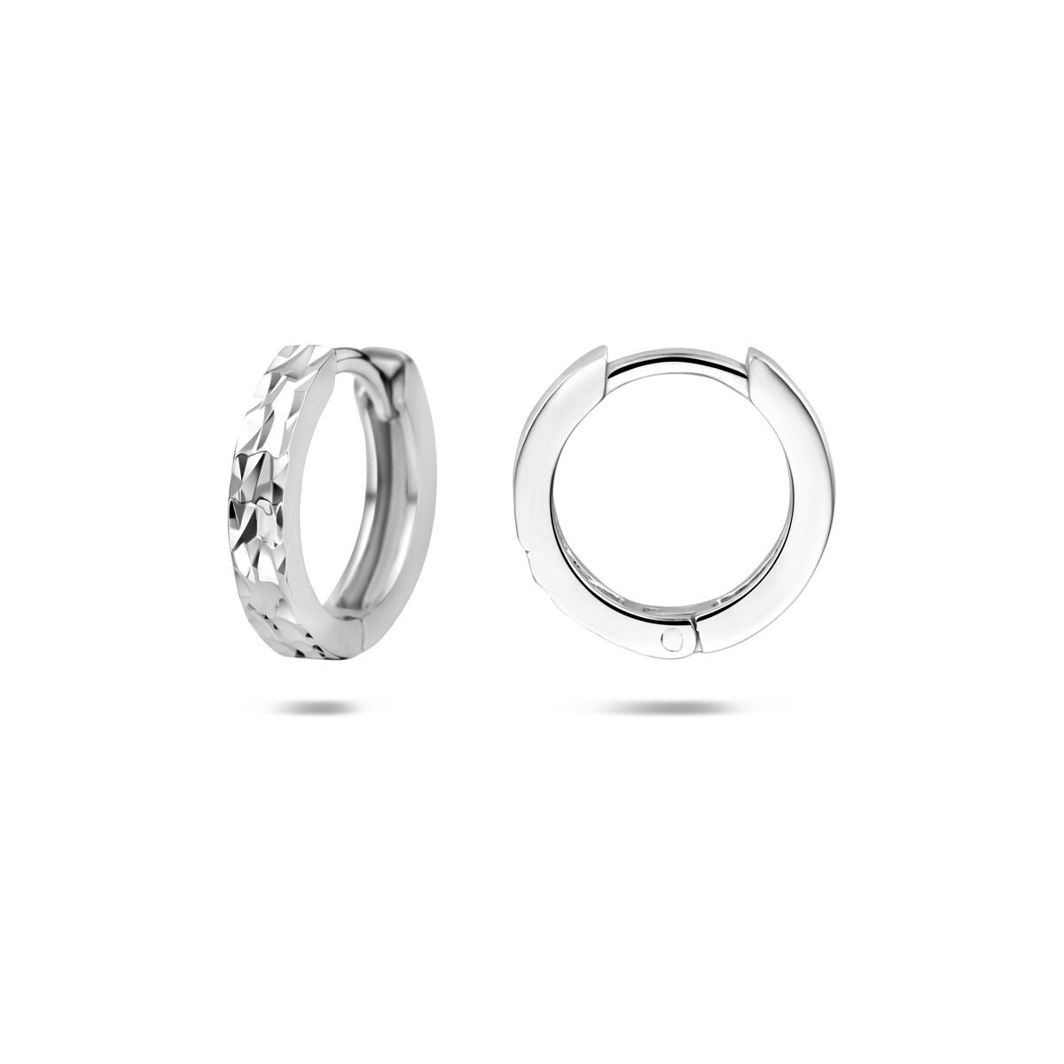 Créoles en argent rhodié