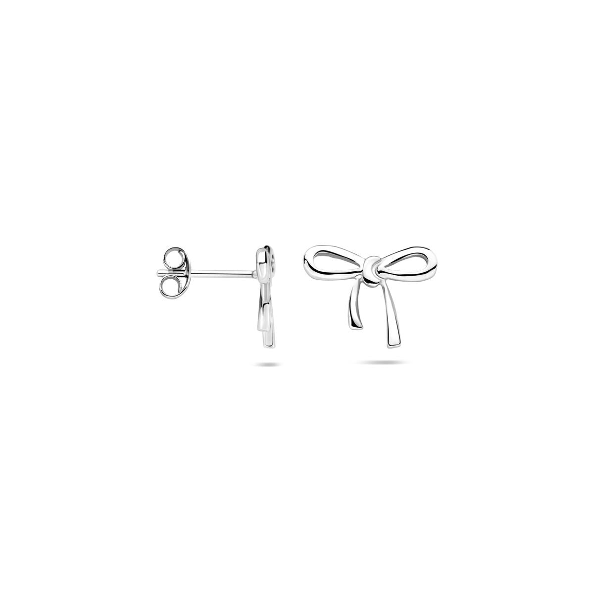 Boucles d'oreilles en argent nœud - rhodié argent 925
