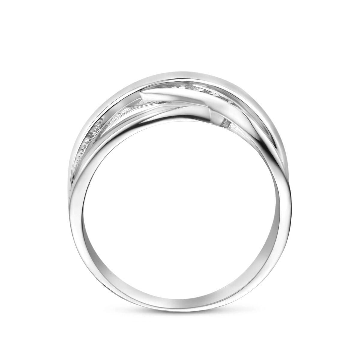 bague zircone argent rhodié