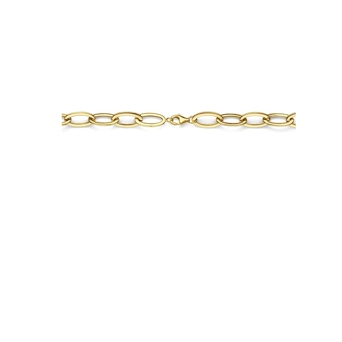 Chaîne ancre en or jaune 14k avec fermoir mousqueton