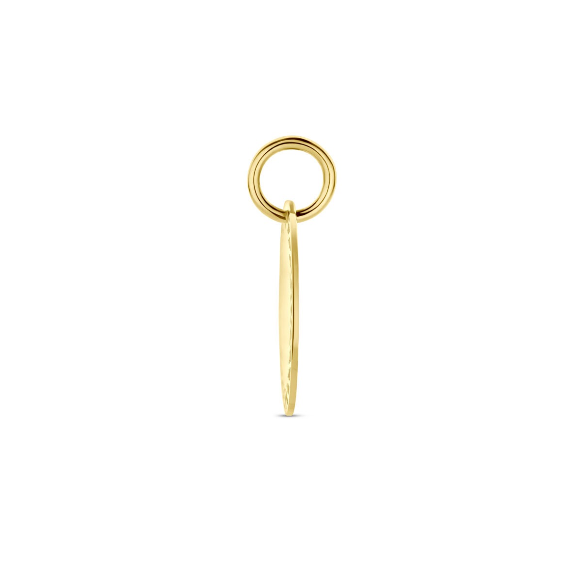 pendentif rond en or jaune 14 carats