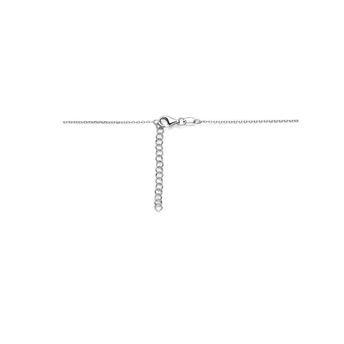 Collier en argent avec accents en forme de goutte 40 + 4 cm