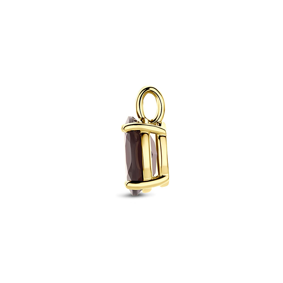 Pendentif plaqué or avec grenat – 14 mm