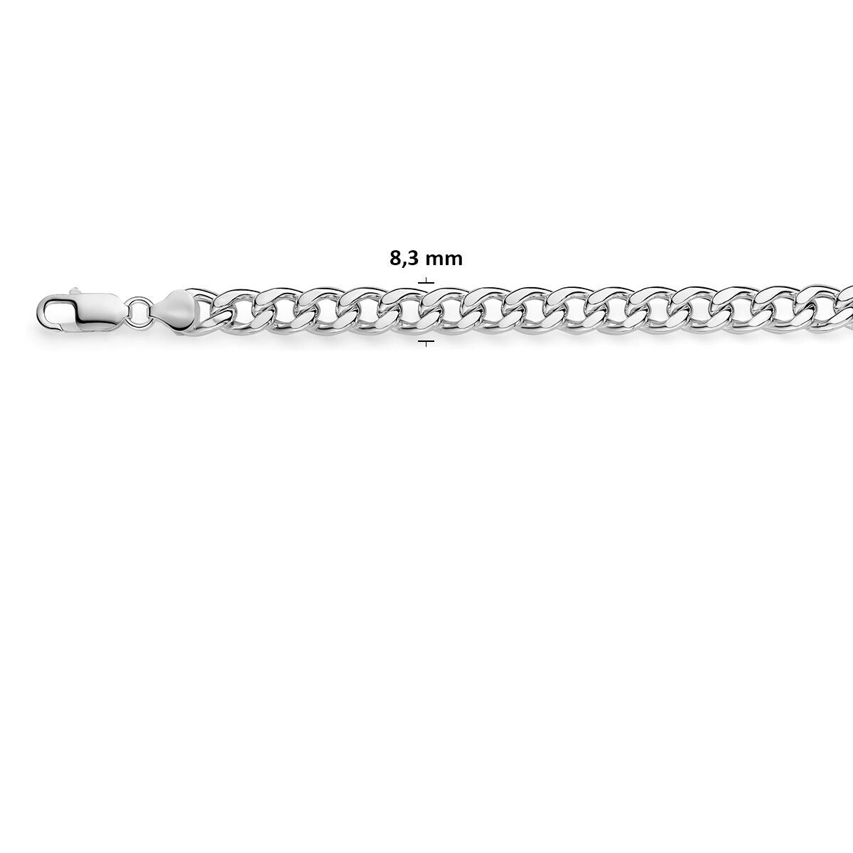 925 Collier Gourmet 8,3 mm pour homme