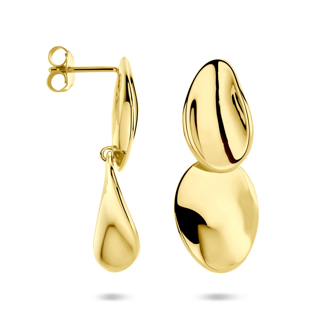 Boucles d'oreilles en argent plaqué or