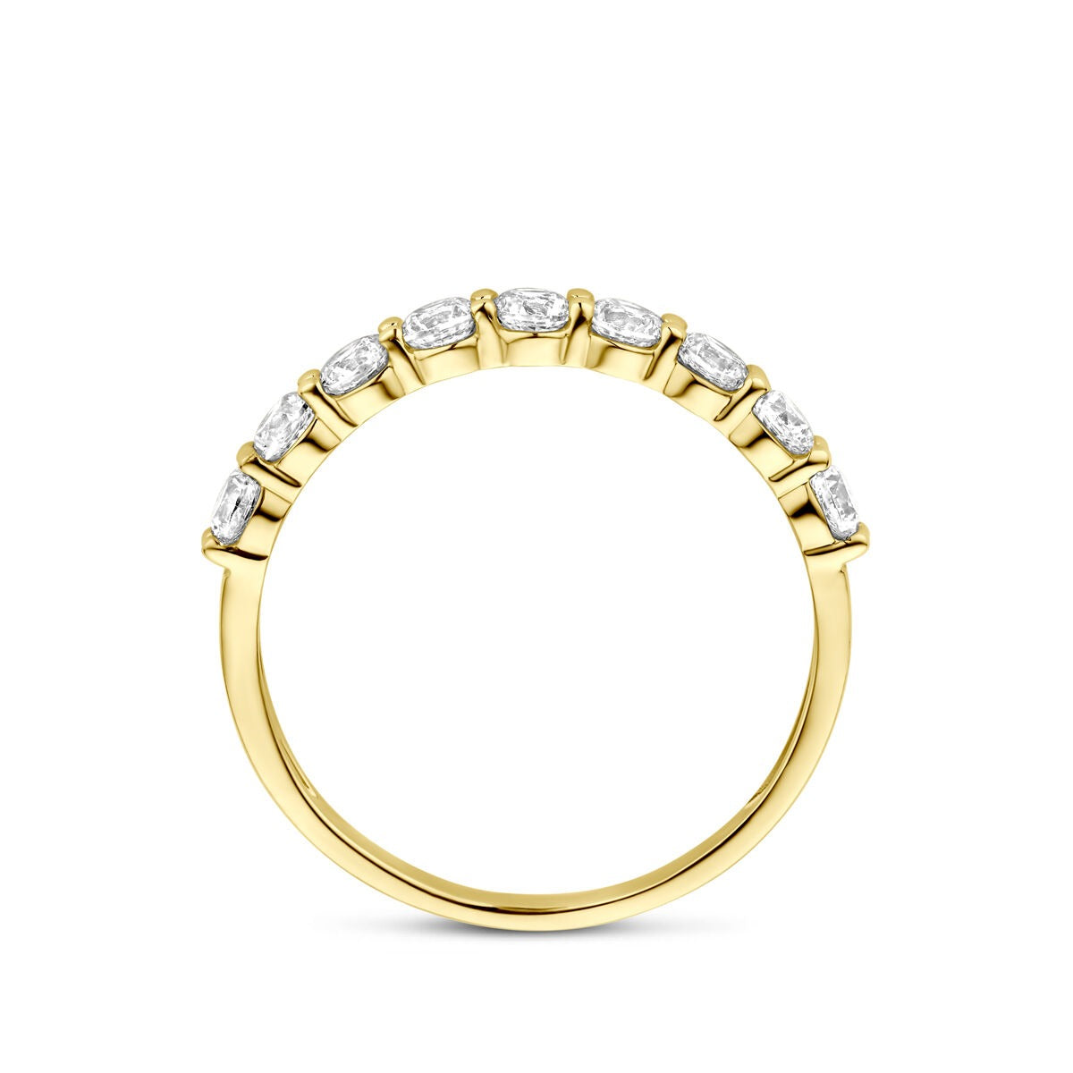 Bague en or avec zircone – or jaune 14k