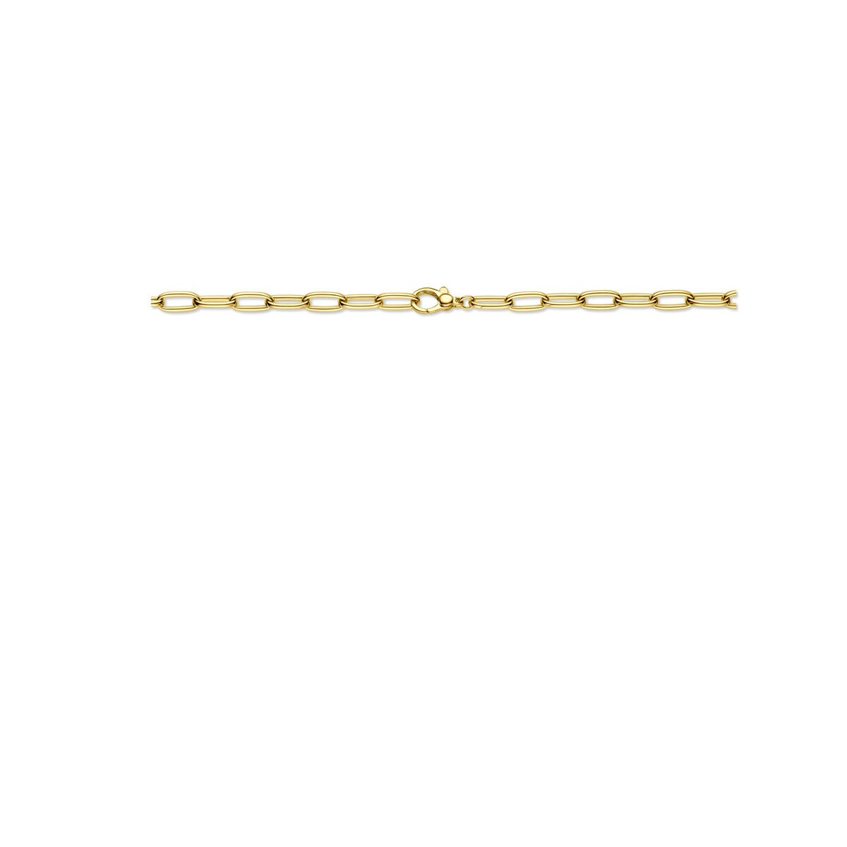 Collier en or jaune 14k avec mailles pour femme