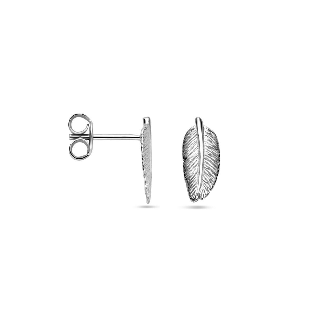 Puces d'oreilles en argent - rhodié 925
