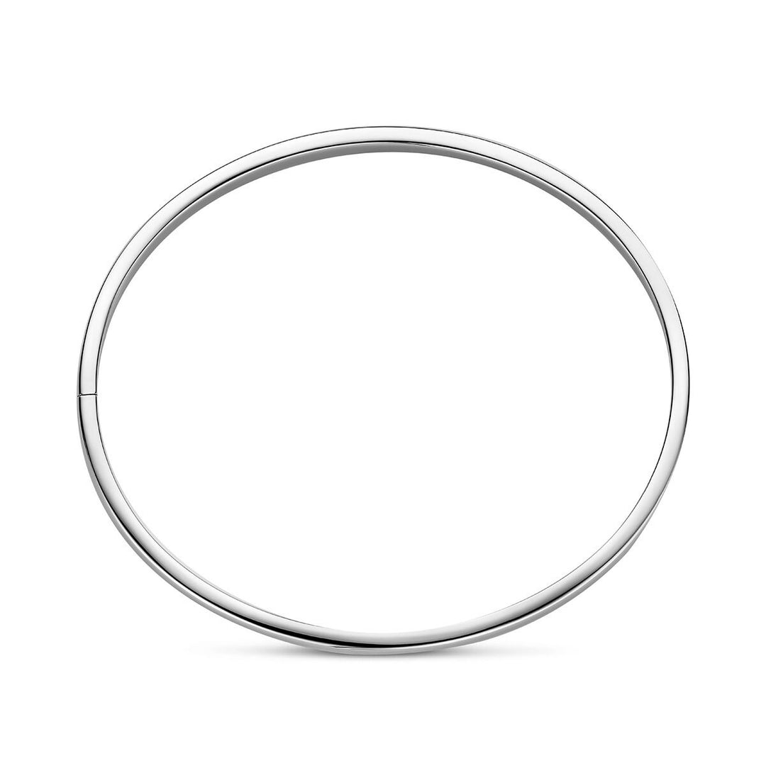 Gerhodineerde 925 zilveren bangle