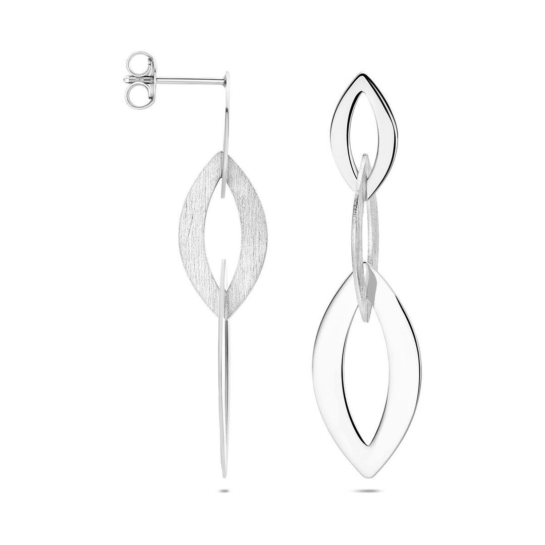Gerhodineerde 925 zilveren oorhangers