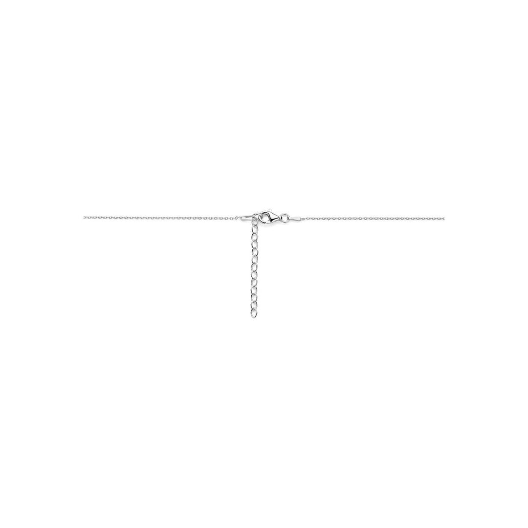 Gerhodineerd 925 zilveren collier met hartje