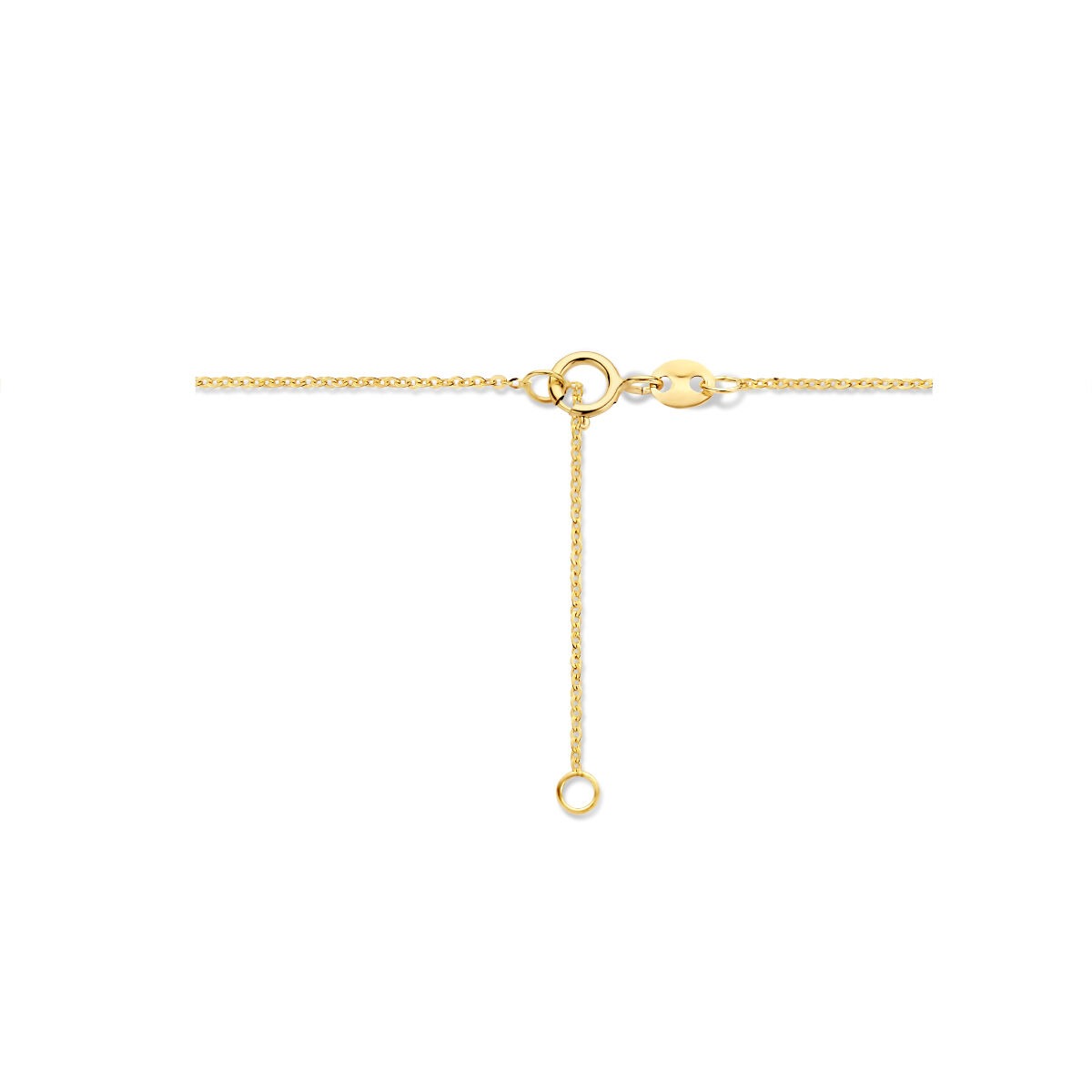 Collier en or jaune en forme de cœur