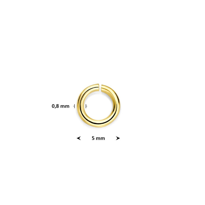 9k Geelgouden tussenoog 5 mm