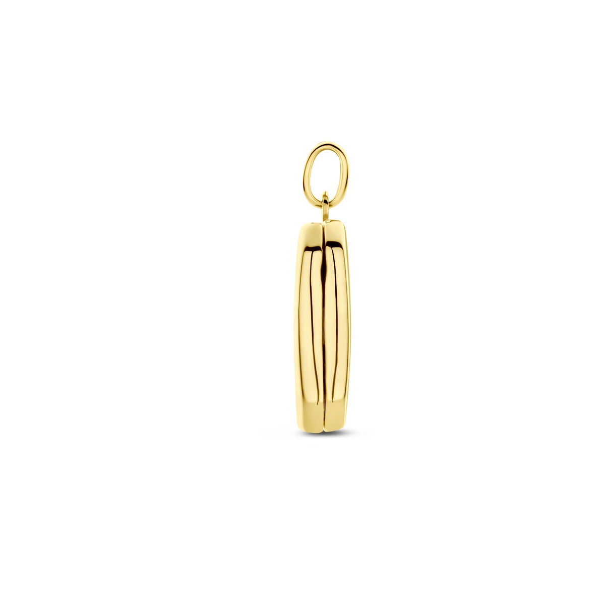 Médaillon ovale en or jaune 14k