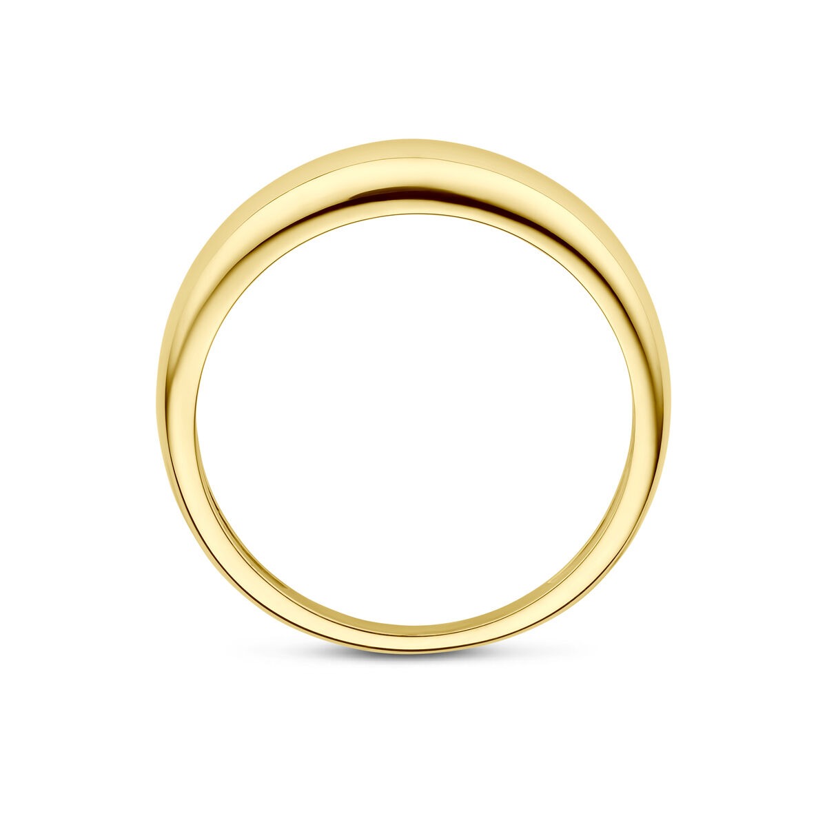 Bague en or jaune 14k – 5 mm de large