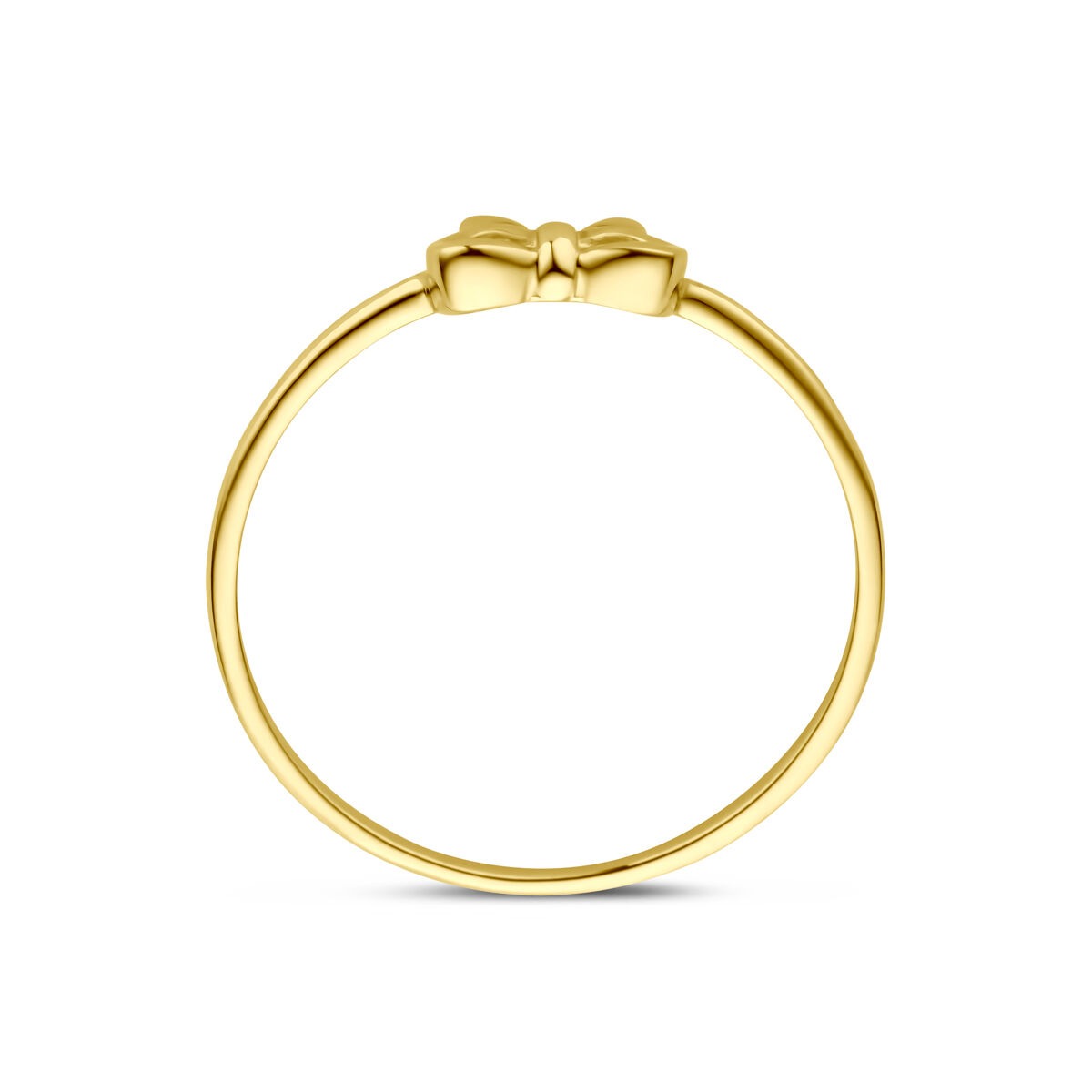 bague en or jaune 14k avec nœud