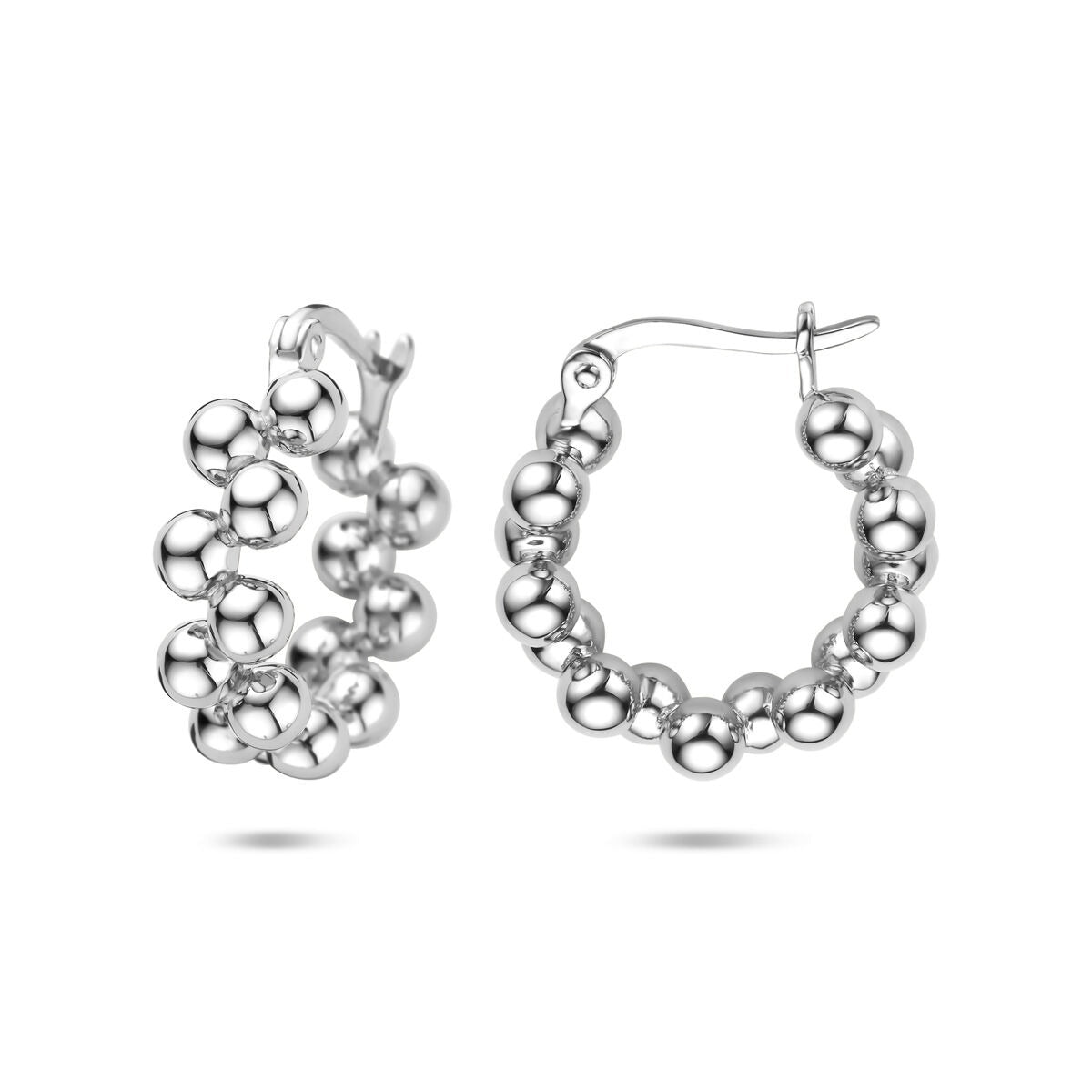 Créoles en argent – rhodiées argent 925